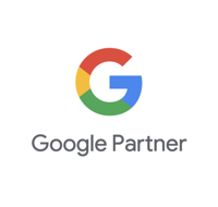 The Google "G" logo in red, yellow, green, and blue colours, with "Google Partner" text below it.