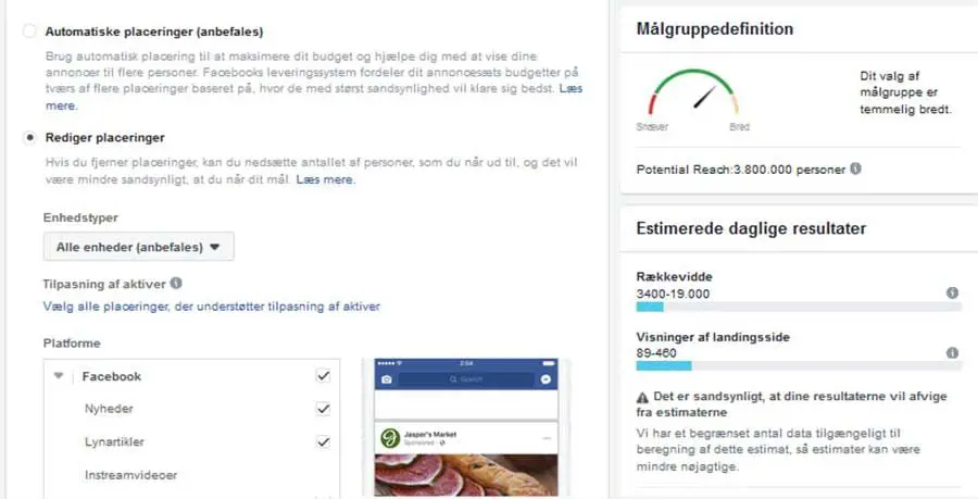 Annoncering På IG Instillinger Billede Annoncering På IG Instillinger Billede