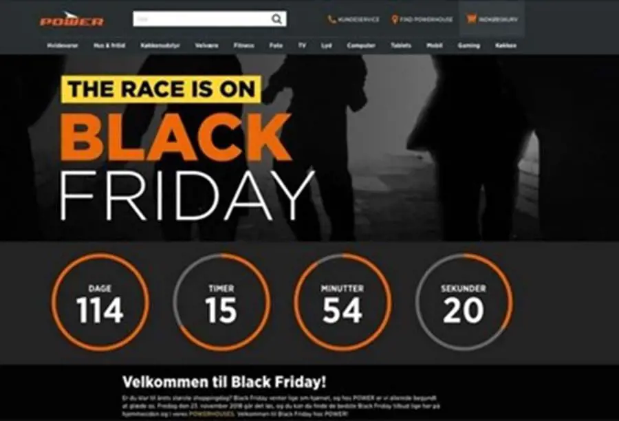 Black Friday Nedtaellingsgrafik Black Friday Nedtaellingsgrafik