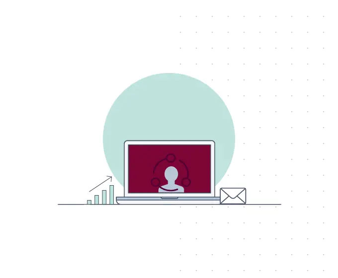 Novicell Blogpost Graphic Customerjourney Illustration af kundeservice version 2