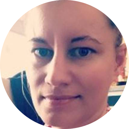 a close up of a woman's face 