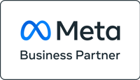  The Meta logo featuring an infinity symbol in blue, followed by "Meta" in black text and "Business Partner" below.