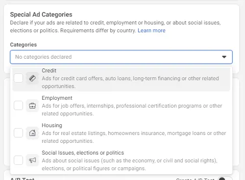 Special Ads Categories Novicell Special Ads Categories Novicell